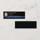 警察カスタム法執行ロゴ スキニー名刺 (正面/裏面)