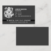警察カスタム法執行ロゴ 名刺 (正面/裏面)