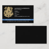 警察カスタム法執行ロゴ 名刺 (正面/裏面)