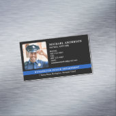 警察カスタム法執行写真 マグネット名刺 (インサイチュ)