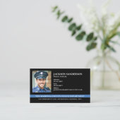 警察カスタム法執行写真 名刺 (スタンド正面)