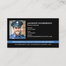 警察カスタム法執行写真 名刺