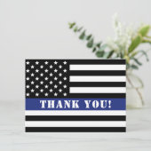 警察カスタム法執行感謝状 サンキューカード (スタンド正面)