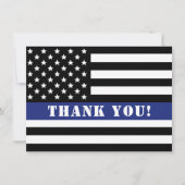 警察カスタム法執行感謝状 サンキューカード (正面)