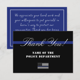 警察カスタム法執行感謝状 サンキューカード