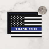 警察カスタム法執行感謝状 ノートカード (正面/裏面インサイチュ)