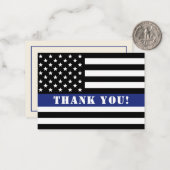 警察カスタム法執行感謝状 ノートカード (正面/裏面インサイチュ)