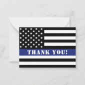 警察カスタム法執行感謝状 ノートカード (正面)