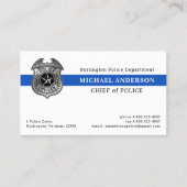 警察カスタム法執行章 名刺 (正面)