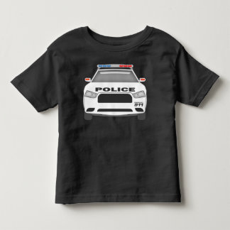 警察カー 911 赤ちゃん 男の子 女の子 トドラーTシャツ
