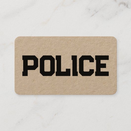 🚨警察クラフト 名刺 (正面)