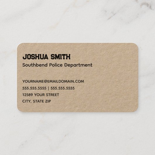 🚨警察クラフト 名刺 (裏面)