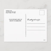 警察クリスマスシンブルーラインプレイドグリッターツリー シーズンポストカード (裏面)