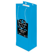 警察クリスマス装飾ボトル ワインギフトバッグ (裏面アングル)