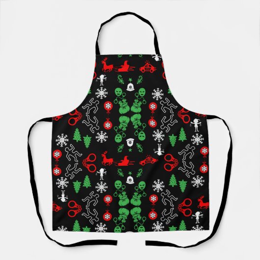 警察クリスマス装飾品 エプロン (正面)