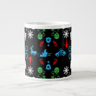 警察クリスマス装飾品 ジャンボコーヒーマグカップ