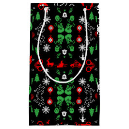 警察クリスマス装飾品 スモールペーパーバッグ