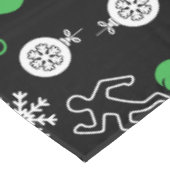 警察クリスマス装飾品 テーブルクロス (アングル)