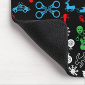 警察クリスマス装飾品 マウスパッド (コーナー)