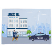 警察クールパーティー ラージペーパーバッグ (正面)