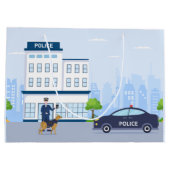 警察クールパーティー ラージペーパーバッグ (裏面)