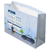 警察クールパーティー ラージペーパーバッグ (裏面アングル)