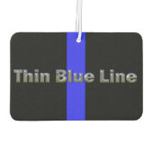 警察サポーターの細いブルーライン カーエアーフレッシュナー (裏面)