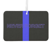 警察サポーターの細いブルーライン カーエアーフレッシュナー (裏面)