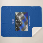 警察シェルパ毛布 シェルパブランケット (正面(横))