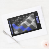 警察シール 長方形シール (封筒)