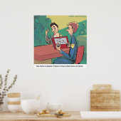 警察スおもしろいケッチアーティストのリック・ロンドンのポスター ポスター (キッチン)