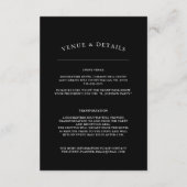 警察スタイルアメリカ国旗パーティー|イベントスモールブラック エンクロージャーカード (裏面)