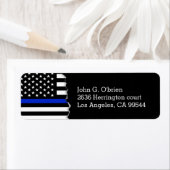 警察スタイル米国国旗 ラベル (インサイチュ)