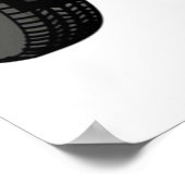 警察スポーツカー漫画 ポスター (角)