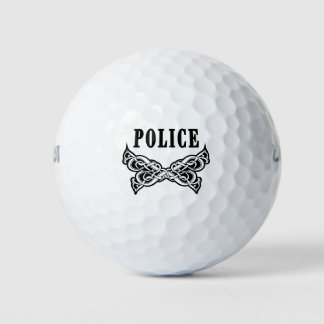 警察タトゥー ゴルフボール
