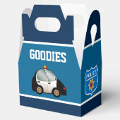 警察テーマ子供の誕生日パーティー フェイバーボックス (オープン)