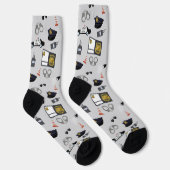 警察テーマ 警官 パターン ソックス (右)