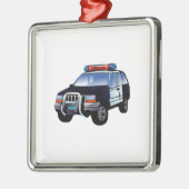 警察デザインカーデジタルアートデスティニー セラミックオーナメント (左)