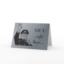 警察ハッピーアンバニシャルレトロ