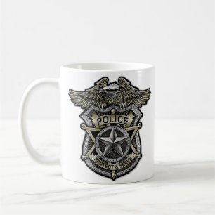 警察バッジ コーヒーマグカップ
