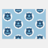警察バッジ ラッピングペーパーシート (正面)