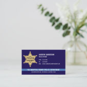 警察バッジ 名刺 (スタンド正面)