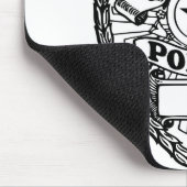 警察バッジ-汎用 マウスパッド (コーナー)