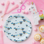 警察パターン ペーパープレート (パーティー)