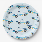 警察パターン ペーパープレート (正面)