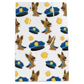 警察パターン ミディアムペーパーバッグ (正面)