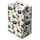 警察パターン ミディアムペーパーバッグ (正面アングル)