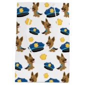 警察パターン ミディアムペーパーバッグ (裏面)