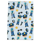 警察パターン ミディアムペーパーバッグ (裏面)