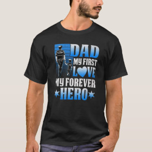 警察パパ私の最初の愛My Forever Heroかわいいパパ Tシャツ